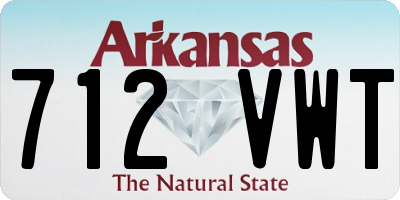 AR license plate 712VWT