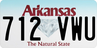 AR license plate 712VWU
