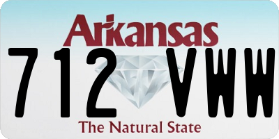 AR license plate 712VWW