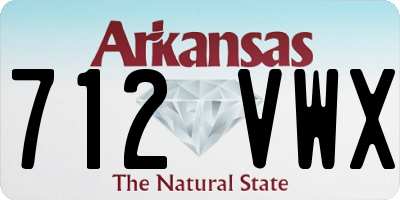 AR license plate 712VWX