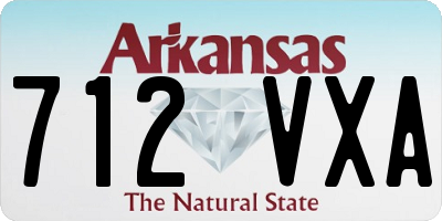 AR license plate 712VXA