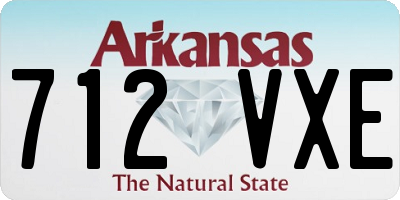 AR license plate 712VXE