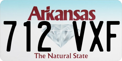 AR license plate 712VXF