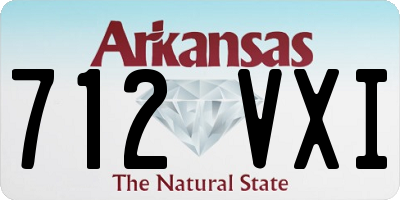 AR license plate 712VXI