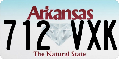 AR license plate 712VXK