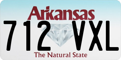 AR license plate 712VXL