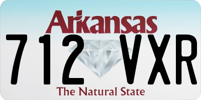 AR license plate 712VXR