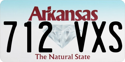 AR license plate 712VXS