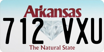 AR license plate 712VXU