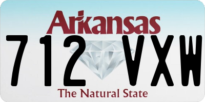 AR license plate 712VXW