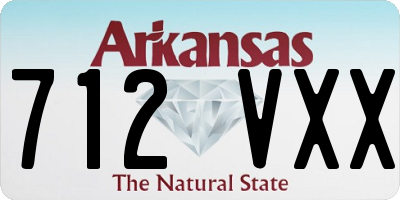 AR license plate 712VXX