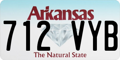 AR license plate 712VYB