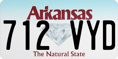 AR license plate 712VYD