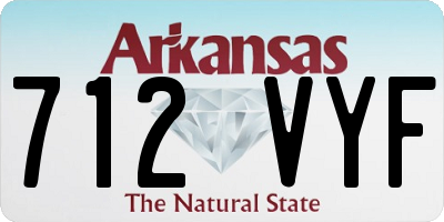 AR license plate 712VYF