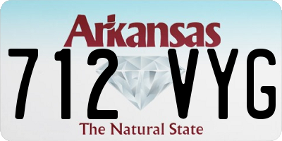 AR license plate 712VYG