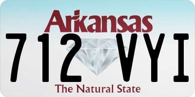 AR license plate 712VYI