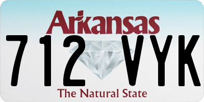 AR license plate 712VYK