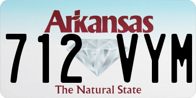 AR license plate 712VYM