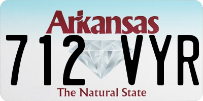 AR license plate 712VYR