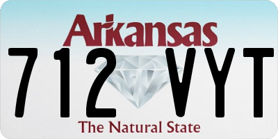 AR license plate 712VYT