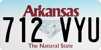 AR license plate 712VYU
