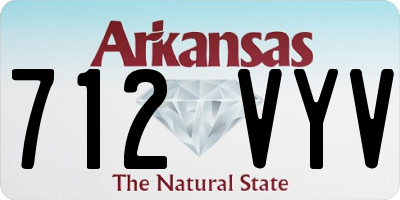 AR license plate 712VYV