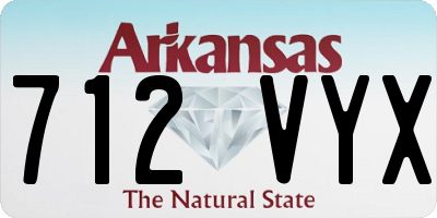 AR license plate 712VYX