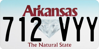 AR license plate 712VYY