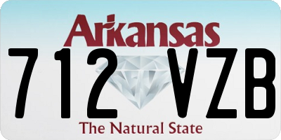 AR license plate 712VZB