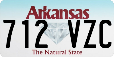 AR license plate 712VZC