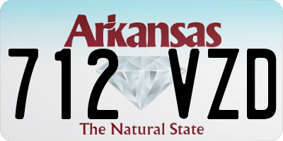 AR license plate 712VZD