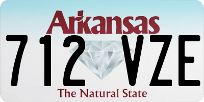 AR license plate 712VZE