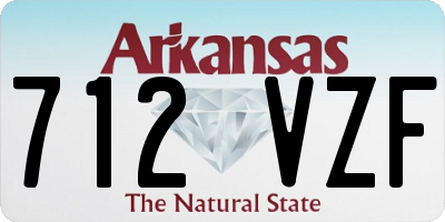 AR license plate 712VZF