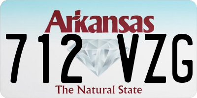 AR license plate 712VZG