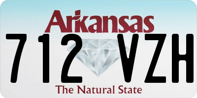 AR license plate 712VZH