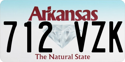 AR license plate 712VZK