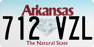 AR license plate 712VZL