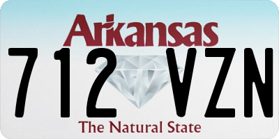 AR license plate 712VZN