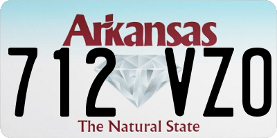 AR license plate 712VZO