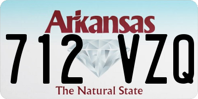 AR license plate 712VZQ