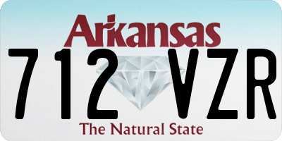 AR license plate 712VZR