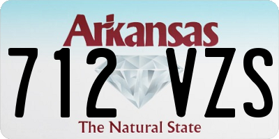 AR license plate 712VZS