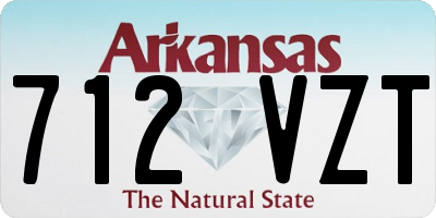 AR license plate 712VZT