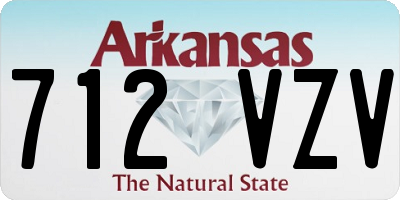 AR license plate 712VZV