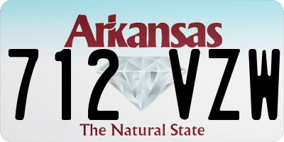 AR license plate 712VZW