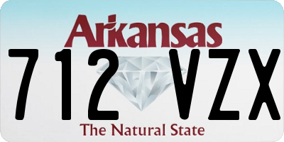 AR license plate 712VZX