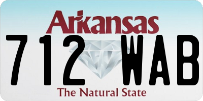 AR license plate 712WAB