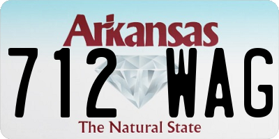 AR license plate 712WAG