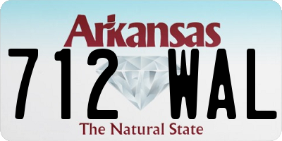 AR license plate 712WAL