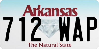 AR license plate 712WAP